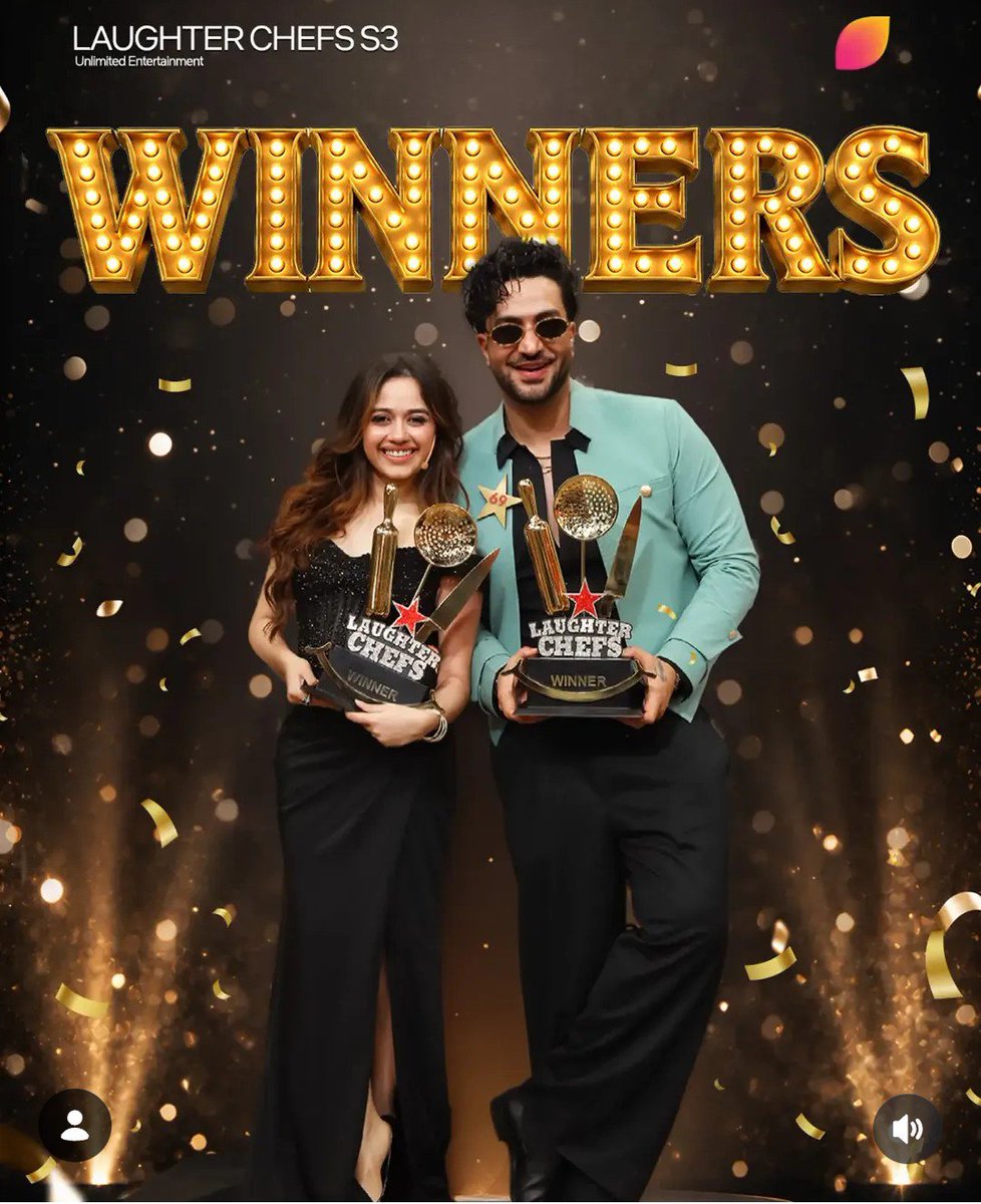 a26569's tweet photo. Congratulations Bitti and Bittu 🥳🏆
Well deserve victory 🏅 

#JannatZubair #AlyGoni #jannat #Jannatians #jzee #LaughterChefs3 https://t.co/7qqKz1YdOK