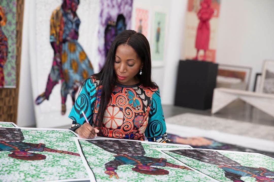 gisellecaldei3's tweet photo. Bisa Butler | Textile artist  
American quilter born in 1973. She creates monumental portraits using African, vintage, and contemporary fabrics.  🖋️ https://t.co/02ciG3ewAM