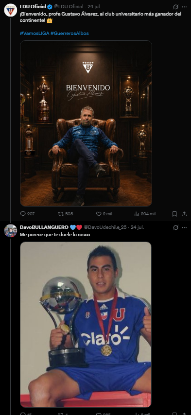 InosukedelColo's tweet photo. JAJAJAJAJAJAJA COMO LE VAS A SACAR EN CARA UNA SUDAMERICANA SI LDU TIENE 2 DE ESAS + UNA LIBERTADORES https://t.co/iFBNPzOU7k