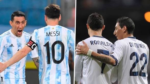MessiLeoBrasil_'s tweet photo. 🚨🗣 Di Maria em entrevista pela InfoBae em 2025: 

"Não me surpreende. Joguei com o Cristiano por quatro anos e ele sempre foi assim. Ele sempre fazia essas declarações sobre o Messi e sempre tentava ser o melhor. Mas, infelizmente para ele, nasceu em um momento ruim, porque nasceu outro que foi tocado pela varinha mágica. Para mim, Leo Messi é o melhor do mundo e o melhor da história, sem nenhuma dúvida." 

Falou o que todo mundo já sabia mas queria a confirmação, Messi tem um triplex enorme alugado na mente de Cristiano Ronaldo 😭😂