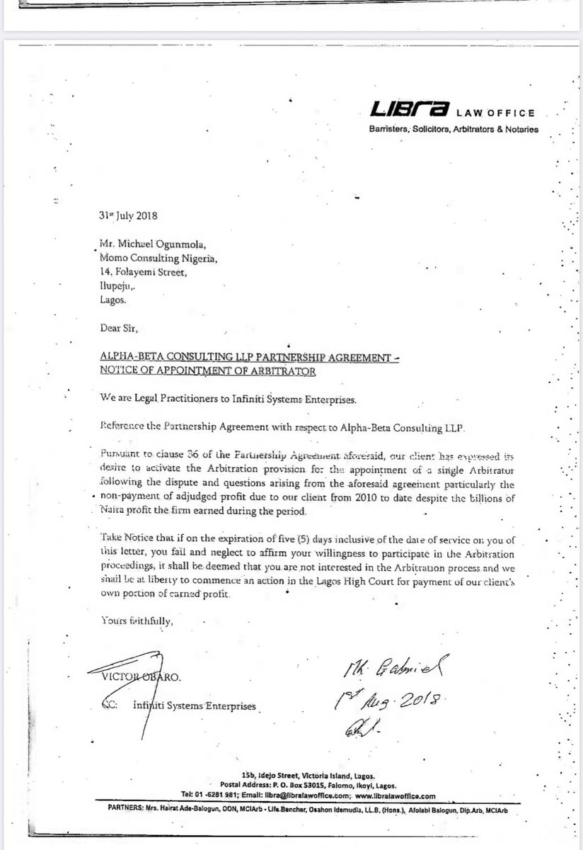 UchePOkoye's tweet photo. What happened to Oladapo Apara Vs Alpha-Beta, (Tinubu &amp; co)

Why has no single media house ever invite any party to discuss this?

How did this story disappear? https://t.co/59dADkYALm