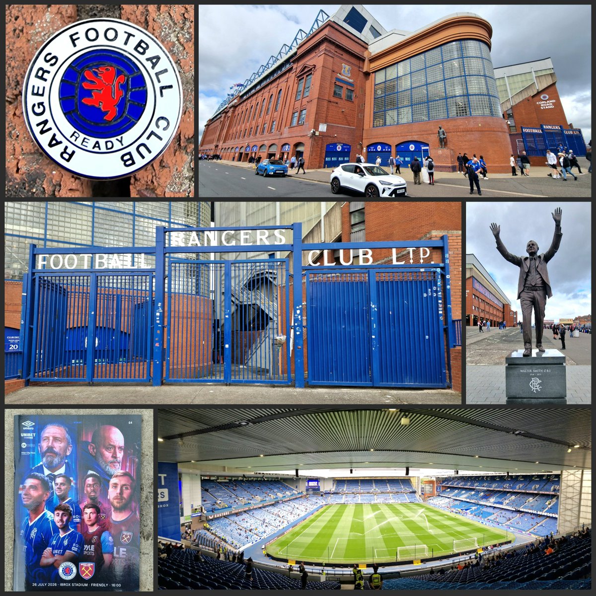 KevWHU42's tweet photo. New Ground Tick. 
Pre Season Friendly. 
Ibrox Stadium. 
@RangersFC(0)0 @WestHam(0)0. Att: 48,000+
The travelling Hammers fans were in great voice during this stalemate in Glasgow.
An enjoyable visit to this iconic stadium.
Best wishes to both sides for the season. 
#groundhopping https://t.co/OtIFBsuO2K