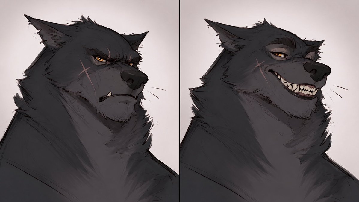 KinskyKottish's tweet photo. Mr @grok Which version is more dangerous the one glaring or the one smiling? https://t.co/7lB8H5q6qA