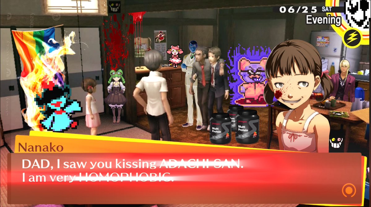 aib0uist's tweet photo. i always wondered why there wasn't any p4rot like deltarune has. must i always do things myself around here https://t.co/I0TlWzzjXV