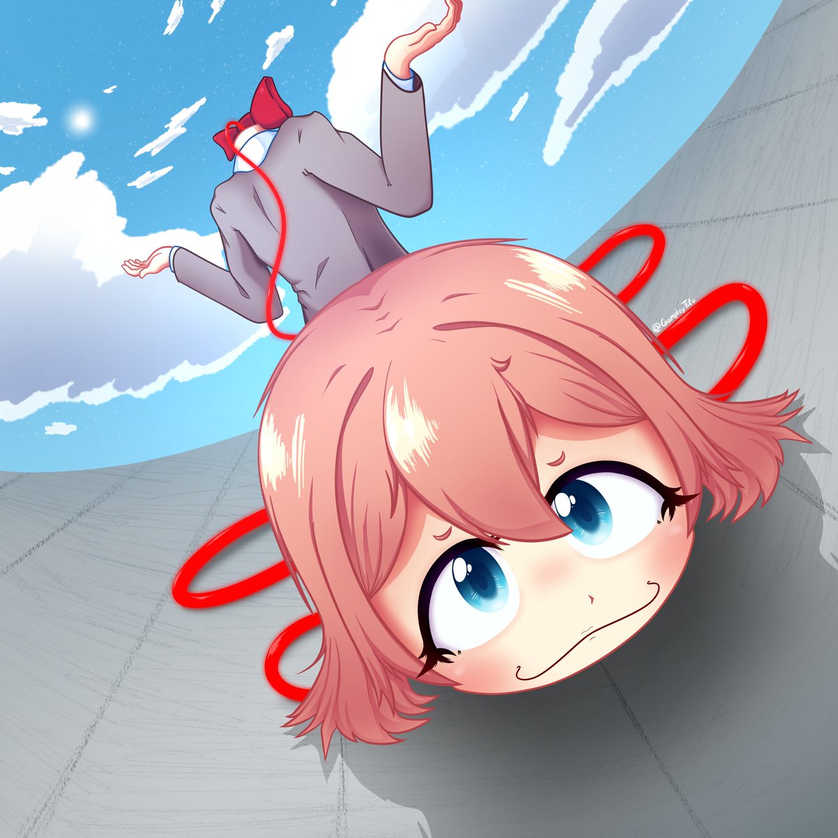 GampleyTito's tweet photo. 💫💙Cute Red Rope 💙💫

#DDLC #DokiDokiLiteratureClub #ddlcsayori #ddlcoc #DDLCfanart https://t.co/MGCr9UByiF