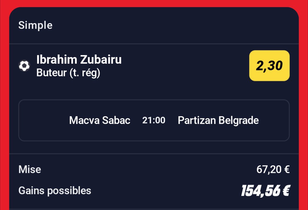 BetClem_'s tweet photo. Étape 3 🚩 

📊 @2.30
67.20€ ➡️ 154.56€

Risqué comme palier mais je trouve la cote intéressante. Hors montante 1%

Début 21h00 🕘
♥️ Si tu soutiens 
#TeamParieur https://t.co/cnGAykSFp4