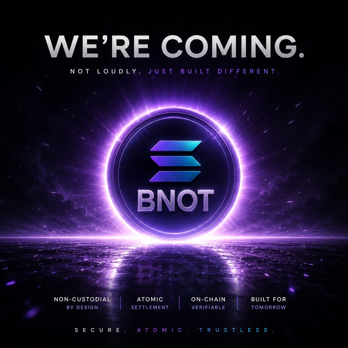BaronNotary's tweet photo. We're focused on building infrastructure that speaks for itself.

⚡ Secure.
⚡ Atomic.
⚡ Trustless.

The future isn't made by the loudest voices.
It's built by those who keep shipping.

🌐 https://t.co/R3dmI8ruEg
#BaronNotary #BNOT #Solana #Web3 #Crypto #Blockchain #DeFi #RWA #Tokenization #Escrow #Payments #Fintech #BuildOnSolana #CryptoInfrastructure #FutureOfFinance #Trustless #AI #CryptoInnovation #DigitalAssets #FollowTheWhiteRabbit