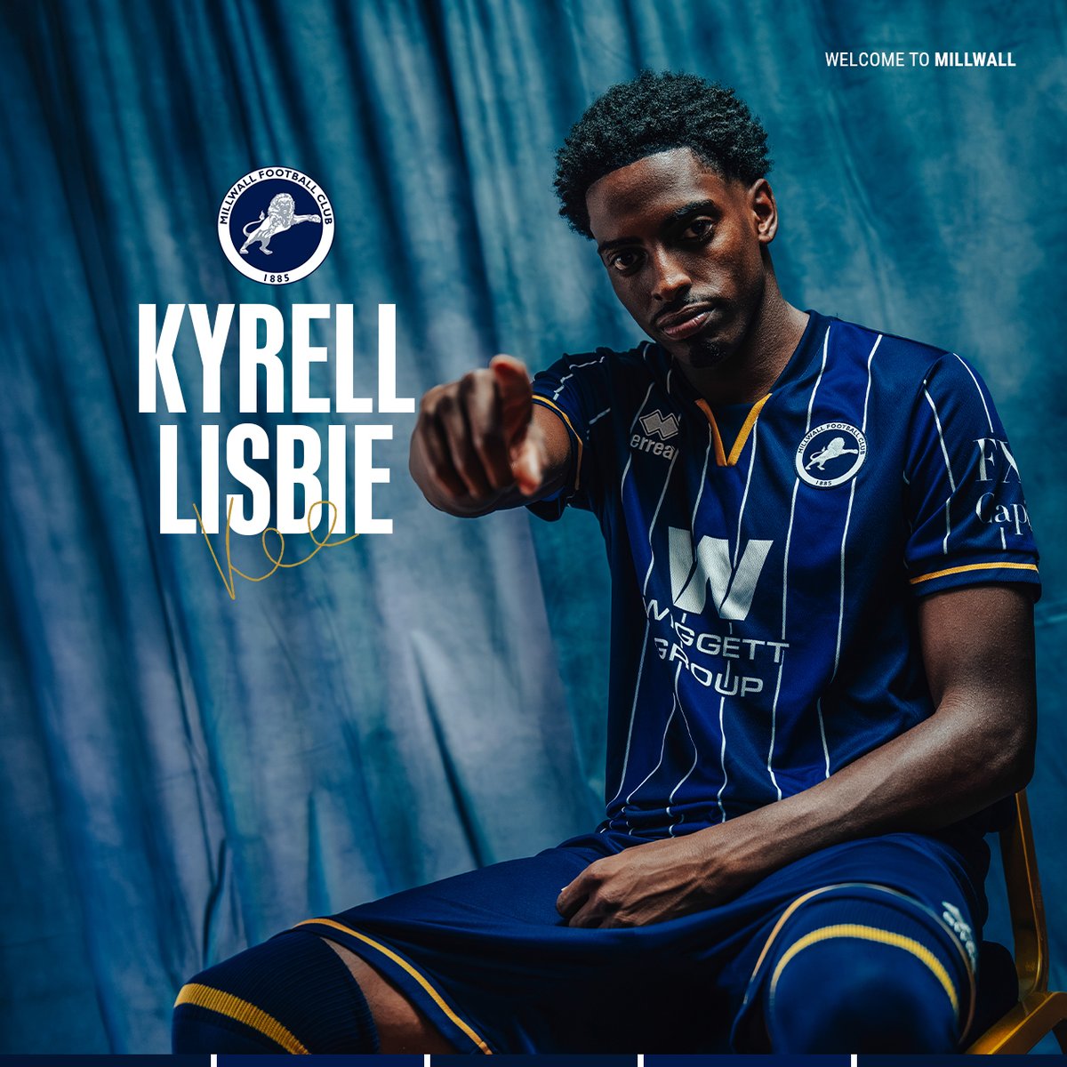 MillwallFC's tweet photo. We are delighted to announce the arrival of winger Kyrell Lisbie on a long-term deal from Peterborough United!

Welcome to The Den, Kyrell ⚡️
