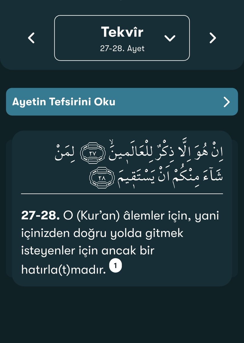 Hividar3065's tweet photo. @kpehlivanoglu 27 ve 28. Ayetler Kur'an'ın bir hakikat ve hatırlatma olduğunu söylerken hidayeti isteyenlere yol göstereceğini haber verir, 29. Ayet ise Allah'ın insanlara hidayet istediği vakkinda devam eden ayettir. 
Ama ahmak siyonist ne yapar alır ayeti katil, barbar ABD ye yamar https://t.co/EtytAPqX4G