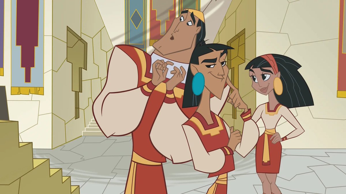 artemental18's tweet photo. Es cierto que a final de la película kuzco se vuelve mas humilde, sin embargo la continuidad de la película viene una serie animado donde va al instituto para volverse emperador. 
Aunque sea paródico, existía la institución encargada de formar a los gobernantes https://t.co/Y8FeLsKr9D