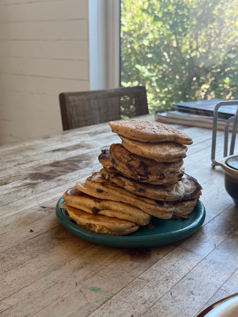 earth2lilah's tweet photo. Einkorn Flour Pancake Mountain https://t.co/F7lPhJx0fJ