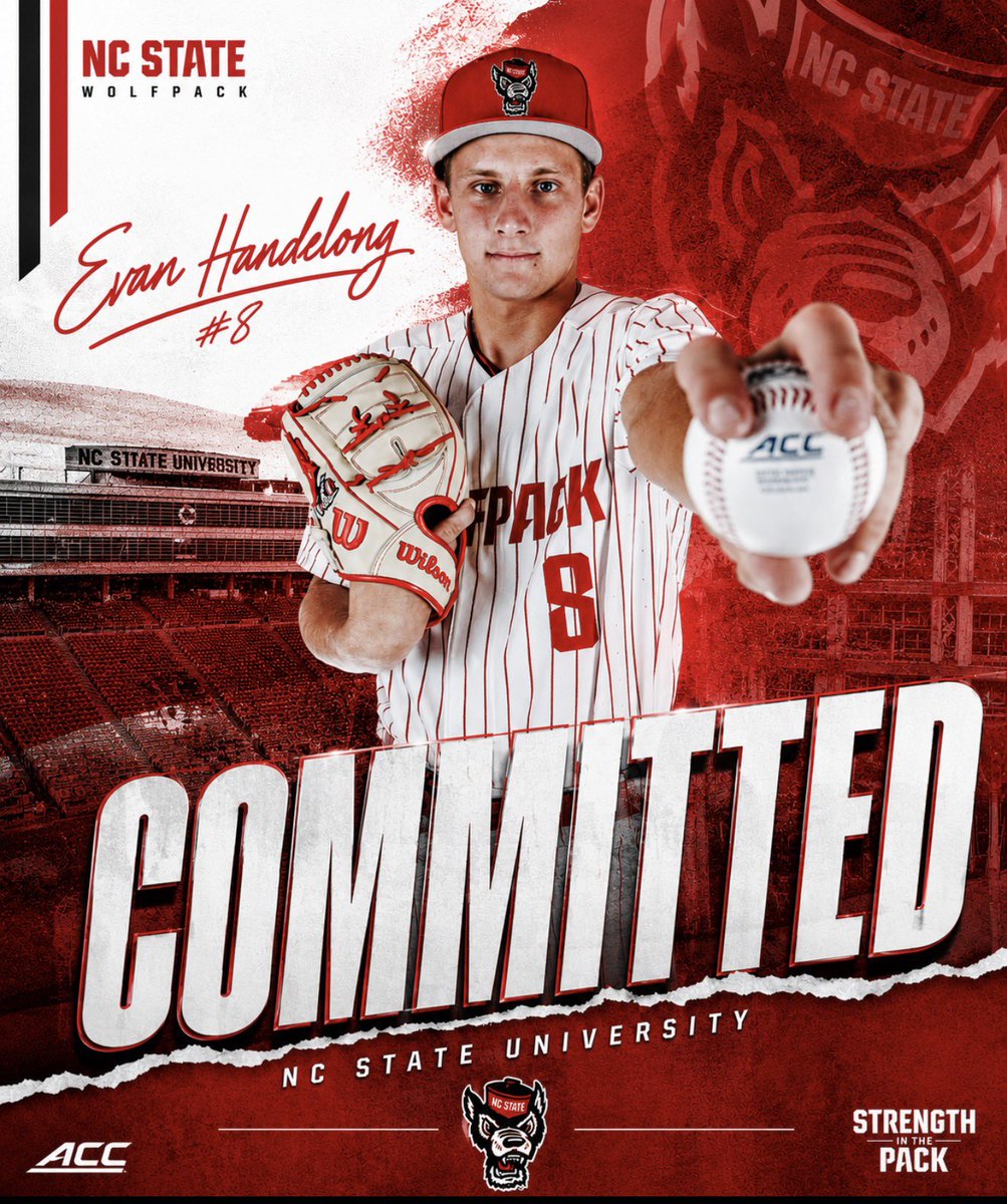 handelong12082's tweet photo. I am very thankful to announce my commitment to NC state to continue my athletic and academic career. I want to thank all of my coaches and teammates that helped me along the way. #gopack🐺🐺🐺 https://t.co/6yQq9UreMg
