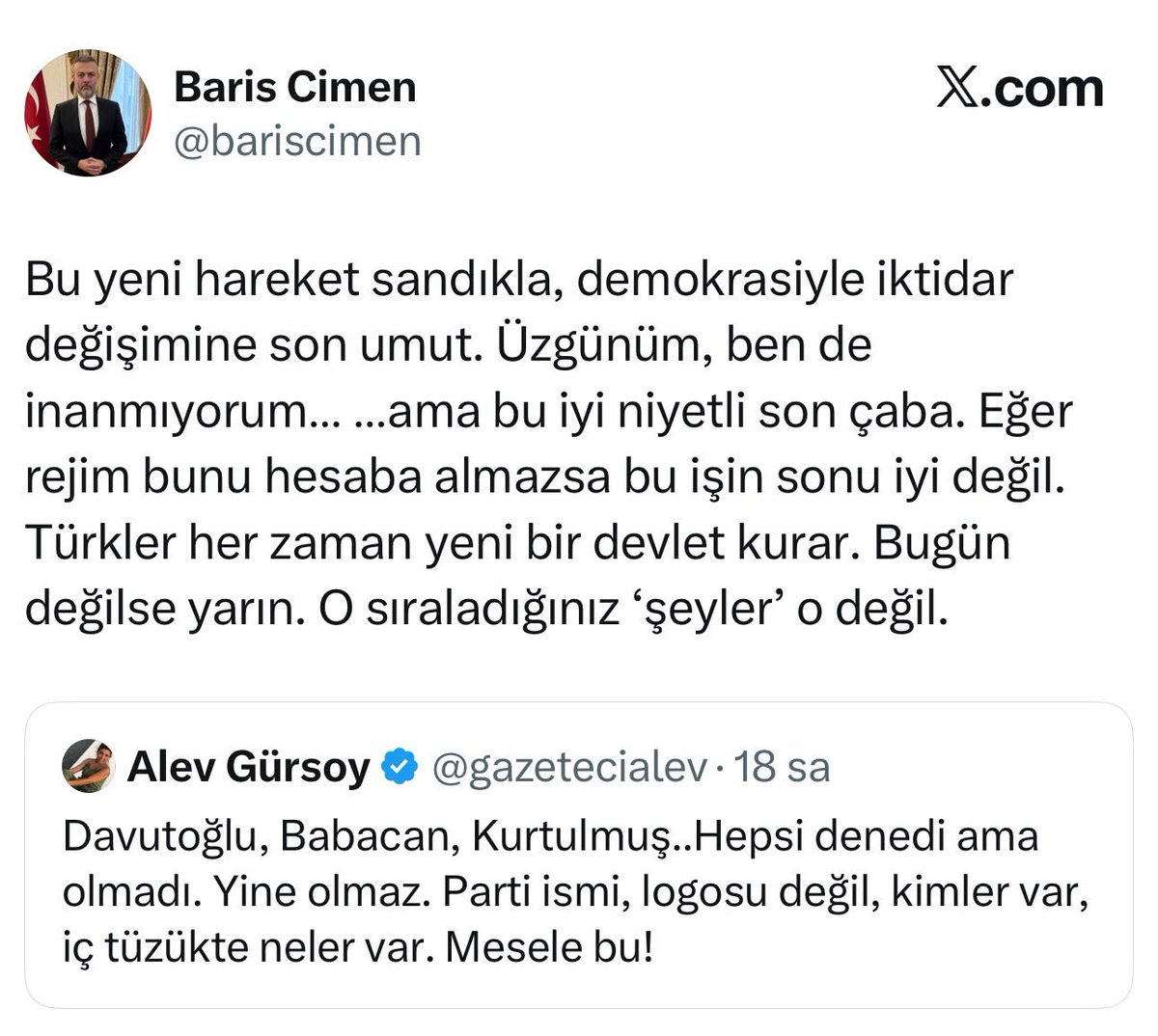 XBasinX's tweet photo. 🚨Ankara Cumhuriyet Başsavcılığı, Barış Çimen hakkında TCK 217. “Halkı Kanunlara Uymamaya Tahrik” suçundan soruşturma başlattı. https://t.co/KOhf5hz0wA
