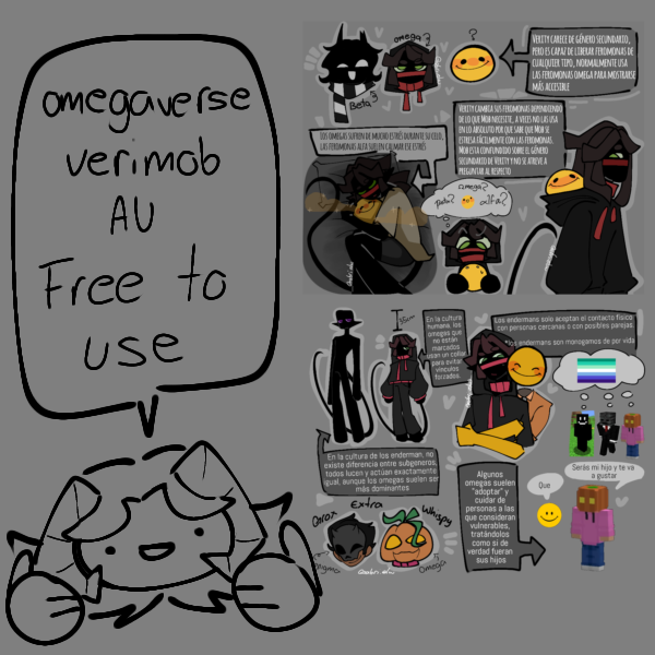 Al3ja_ndro's tweet photo. No es la primera vez que lo digo, pero mi AU omegaverse verimob es totalmente libre de usar! Usen mis ideas, no las usen, hagan sus versiones, quédense con la mía, no me importa! Sean felices y que viva el #Verimob (solo por favor no compartan este AU y sus variantes a Thatmob) https://t.co/P8kRCgo684