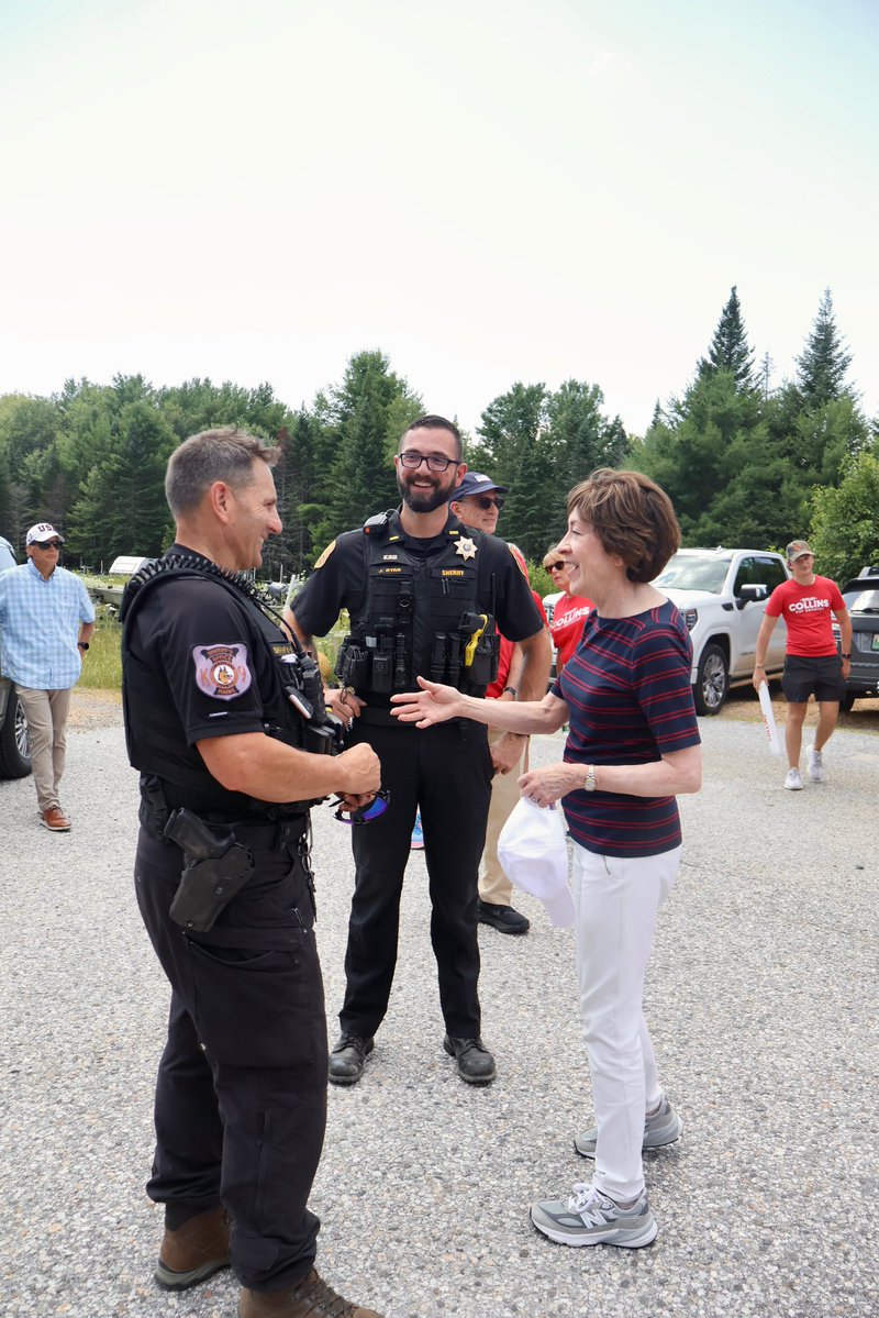SenSusanCollins's tweet photo. Casco Days brought out the very best of Maine. Neighbors catching up, kids laughing, and small-town pride on full display. Grateful to have spent the day among such wonderful people. https://t.co/3td6uCfYfV