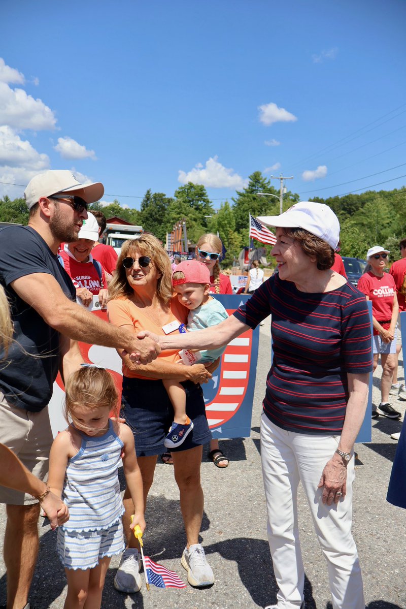 SenSusanCollins's tweet photo. Casco Days brought out the very best of Maine. Neighbors catching up, kids laughing, and small-town pride on full display. Grateful to have spent the day among such wonderful people. https://t.co/3td6uCfYfV