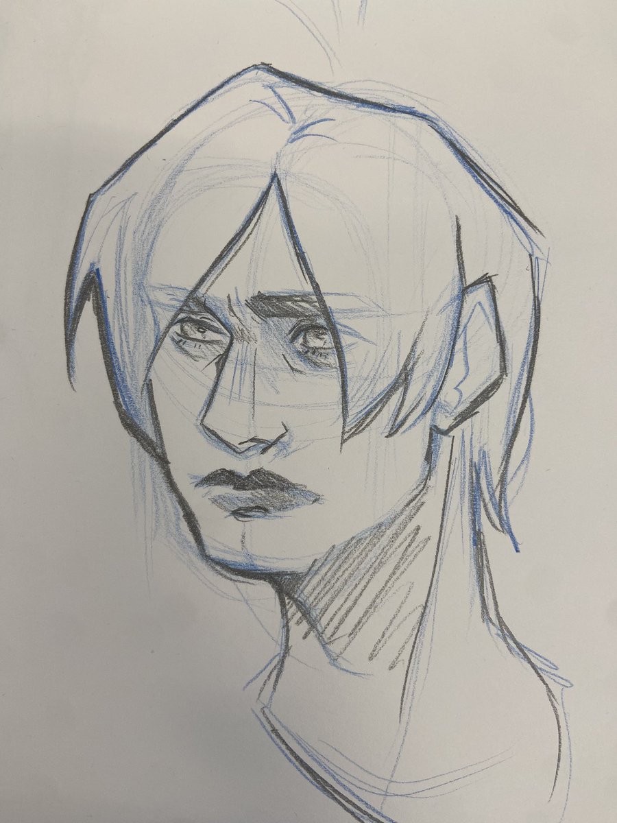 marieemrks's tweet photo. Trying to learn how to draw Leon..it’s that serious https://t.co/uqhzuVsqx0
