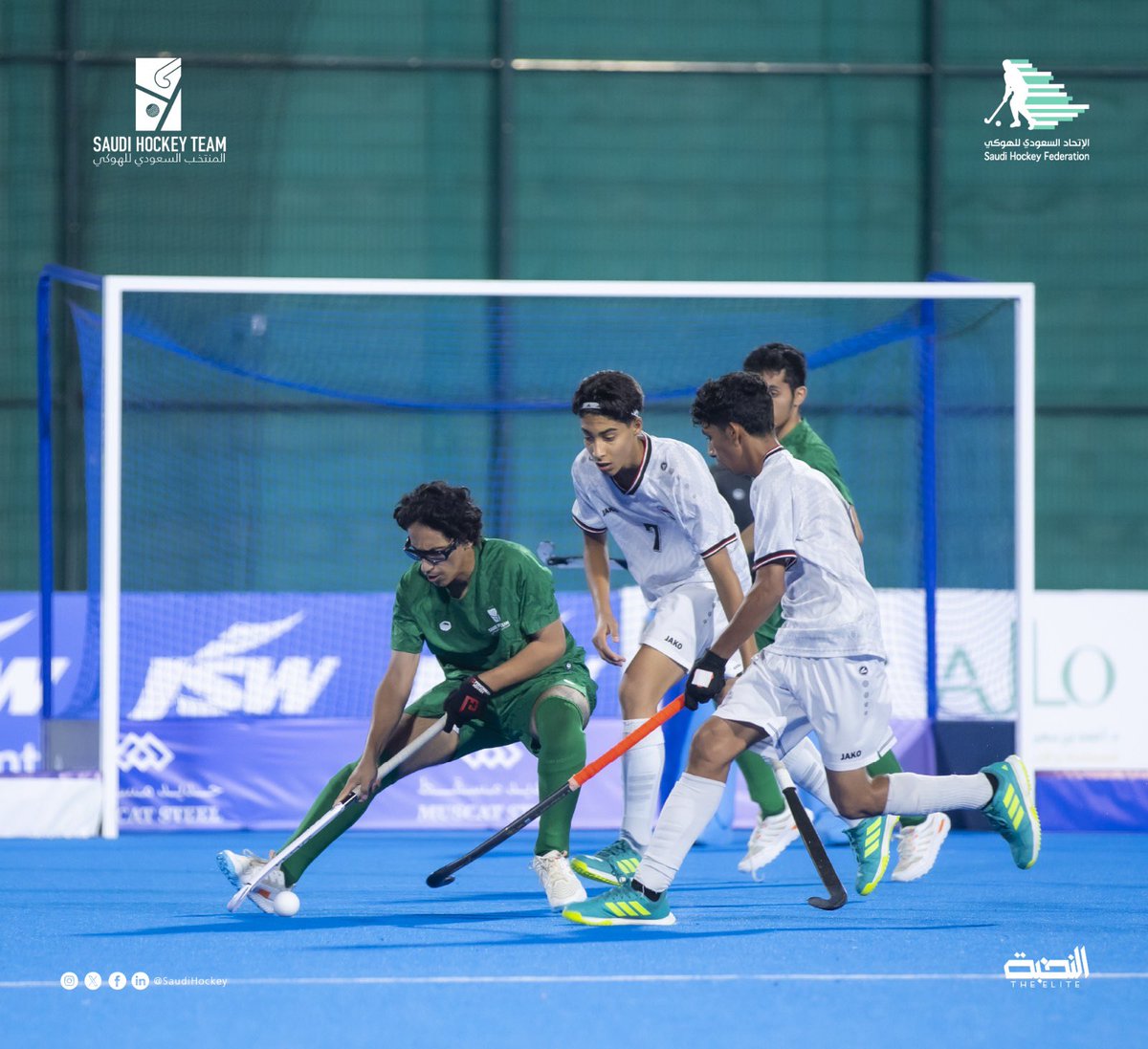 SaudiHockey's tweet photo. انتهت رحلتنا في بطولة آسيا، لكنها تمثل بداية فصل جديد في مسيرة الهوكي السعودي🇸🇦🏑

أول مشاركة آسيوية منحت لاعبينا خبرة ثمينة، ورسخت خطواتنا الأولى نحو بناء منتخب قادر على المنافسة مستقبلًا.

شكرًا لكل من دعم وساند الأخضر في هذه الرحلة، والقادم بإذن الله يحمل المزيد من الإنجازات💚

#المنتخب_السعودي_للهوكي