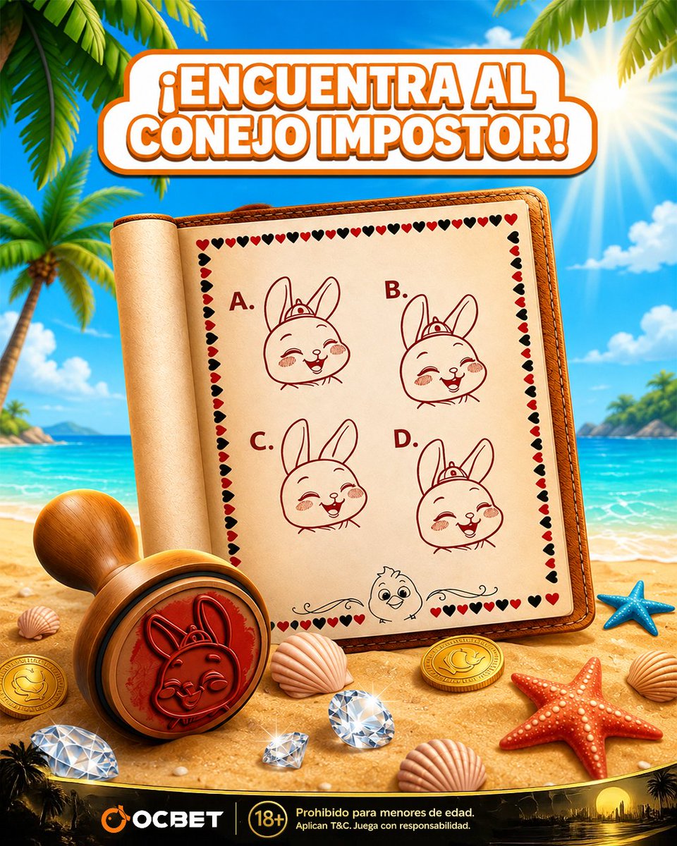 ocbetmx's tweet photo. OCBET MX⚠️¡CUIDADO! ⚠️

Hay un impostor entre los conejos y casi NADIE puede encontrarlo a la primera... 😱🔍
¿Tienes la mente fría y la visión de un verdadero GANADOR para dar con él? 🔥
❤️=A 😂=B 👍=C 🙏=D https://t.co/eouSycqpTu