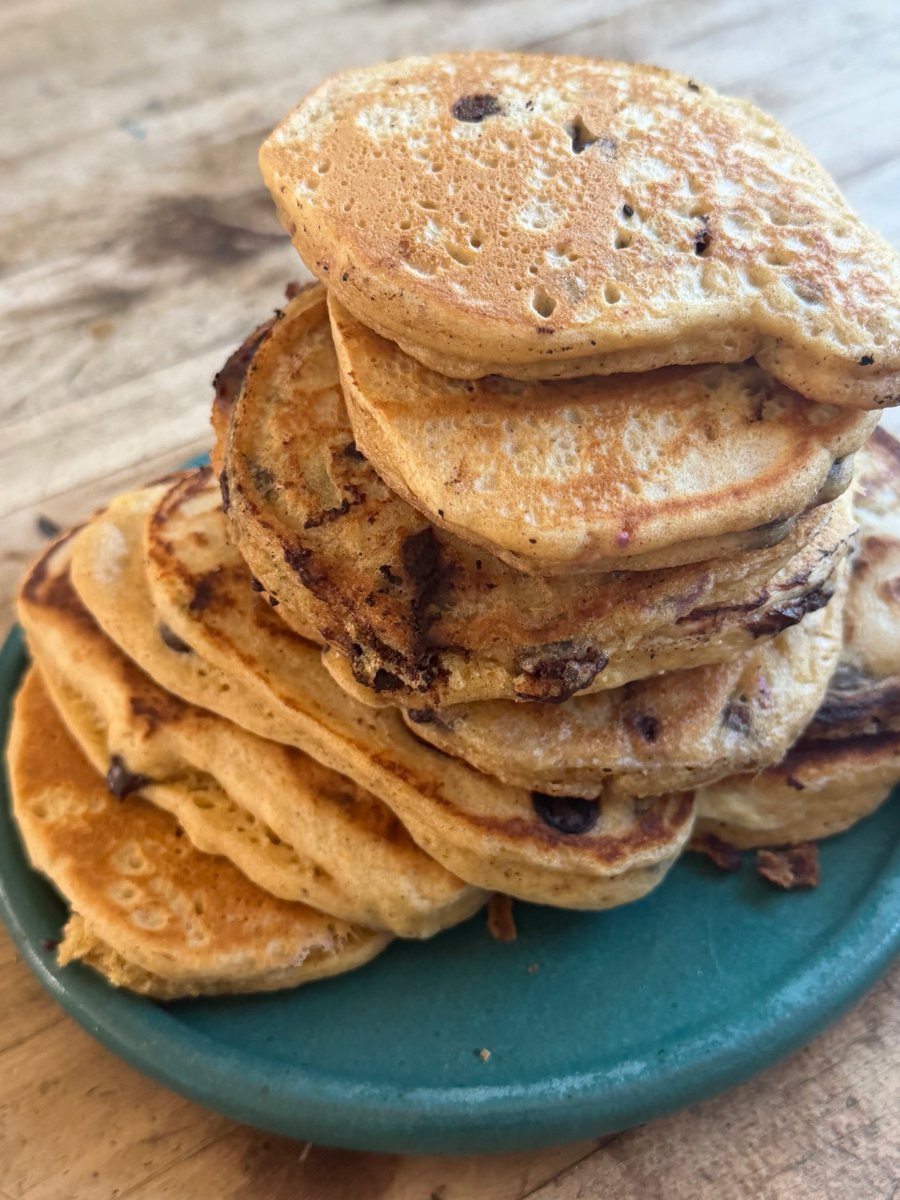 earth2lilah's tweet photo. Einkorn Flour Pancake Mountain https://t.co/F7lPhJx0fJ