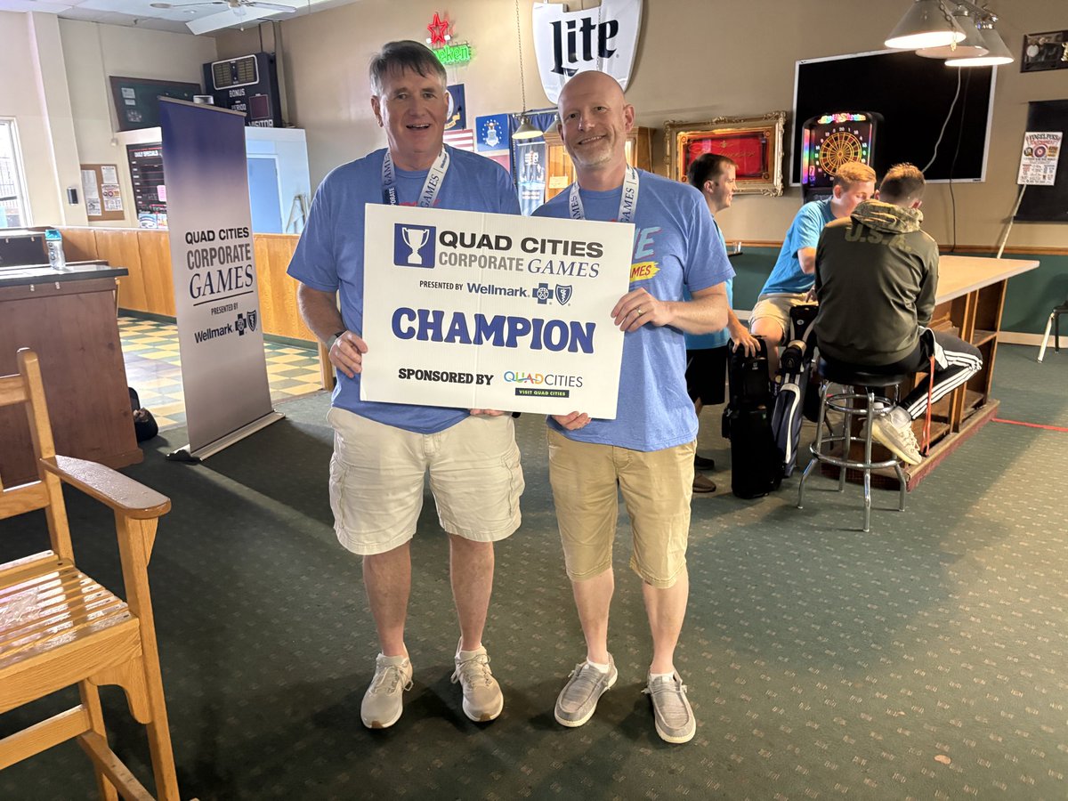qccorpgames's tweet photo. Division 1 Billiards 
🥇City of Moline
🥈Arconic
🥉Modern Woodmen of America https://t.co/w7pTdPXQIC