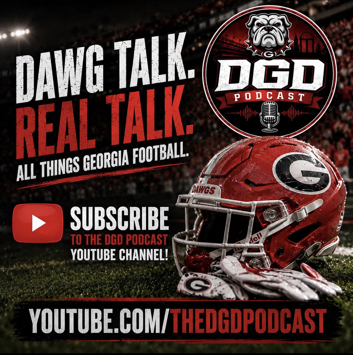thedgdpodcast's tweet photo. 🐶 DAWG TALK. REAL TALK.

If you bleed red and black, the DGD Podcast is where Georgia football fans come for honest opinions, game breakdowns, recruiting talk, and everything happening in Dawg Nation.

🎙️ New episodes. Real conversations. No fluff.

📺 Subscribe today:
https://t.co/OAxdgqugSV

🔴 Like • Subscribe • Share with a fellow Dawg fan

#GoDawgs #GeorgiaFootball #DawgNation #DGDPodcast #CollegeFootball #UGA #SECFootball #GloryGlory #CommitToTheG #YouTube