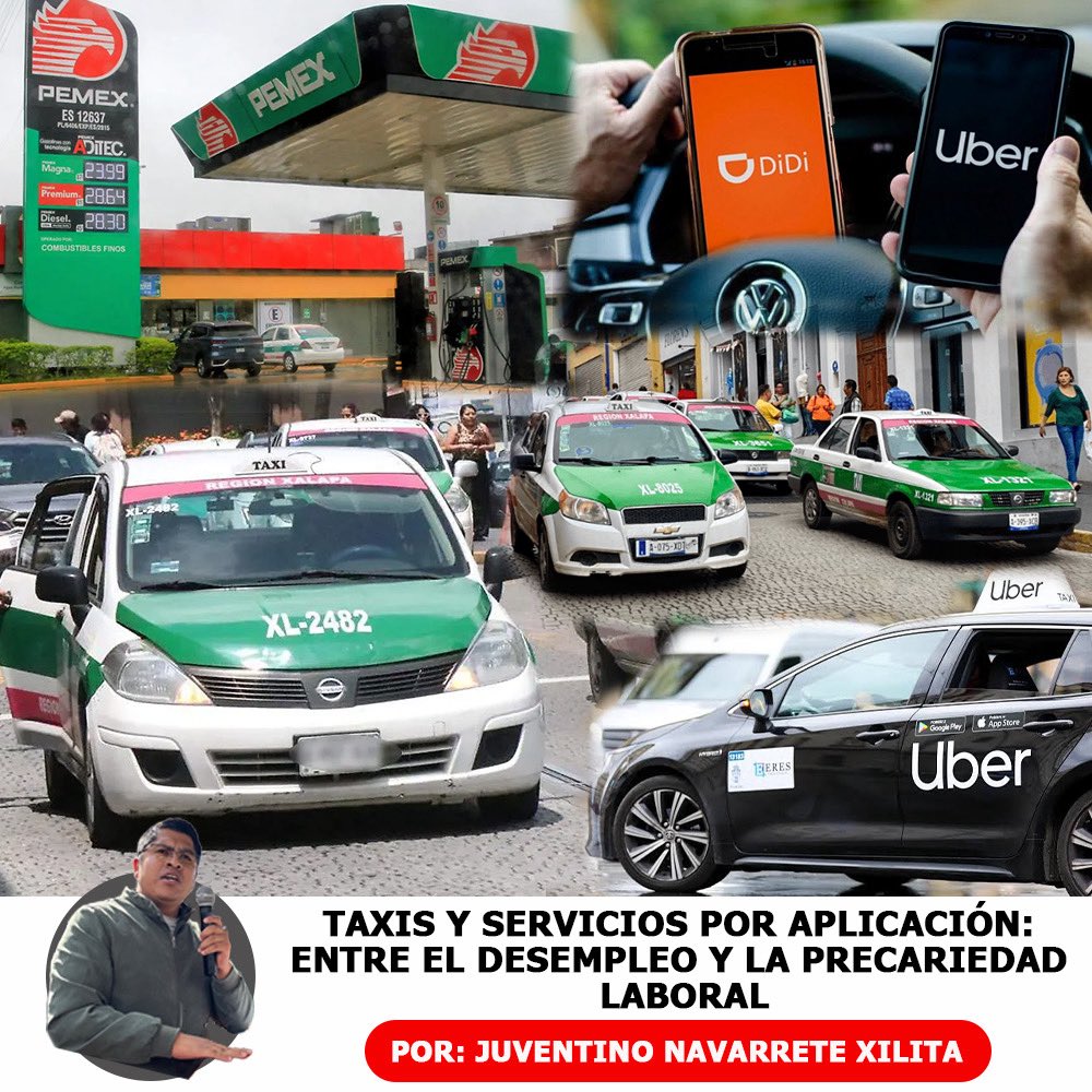 AntorchaXalapa1's tweet photo. Taxis y servicios por aplicación: entre el  desempleo y la precariedad laboral

Por Juventino Navarrete Xilita

https://t.co/O97HBfuJeQ… https://t.co/9t1INDEiSe