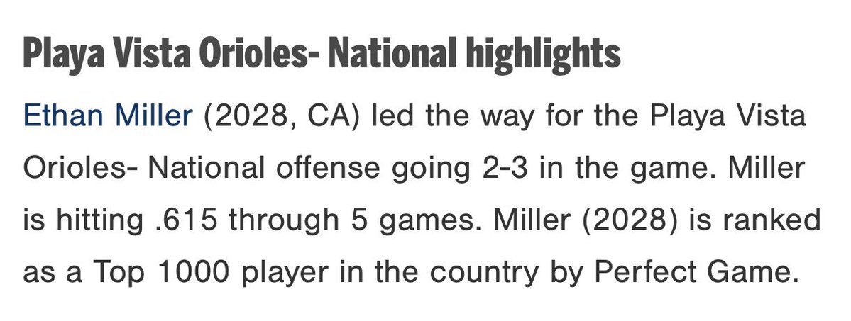 ethnmiller's tweet photo. 8-13 (.615) for the tournament 17U AZ PGWS 

@PVOrioles @Cen10_baseball @coach_simpson21 @BiggO05 @FlatgroundBats @RWelch_29 @California_PG @dodgerscoutteam @SportsForceBB @albertoros39631 https://t.co/Y65EPDmOpH