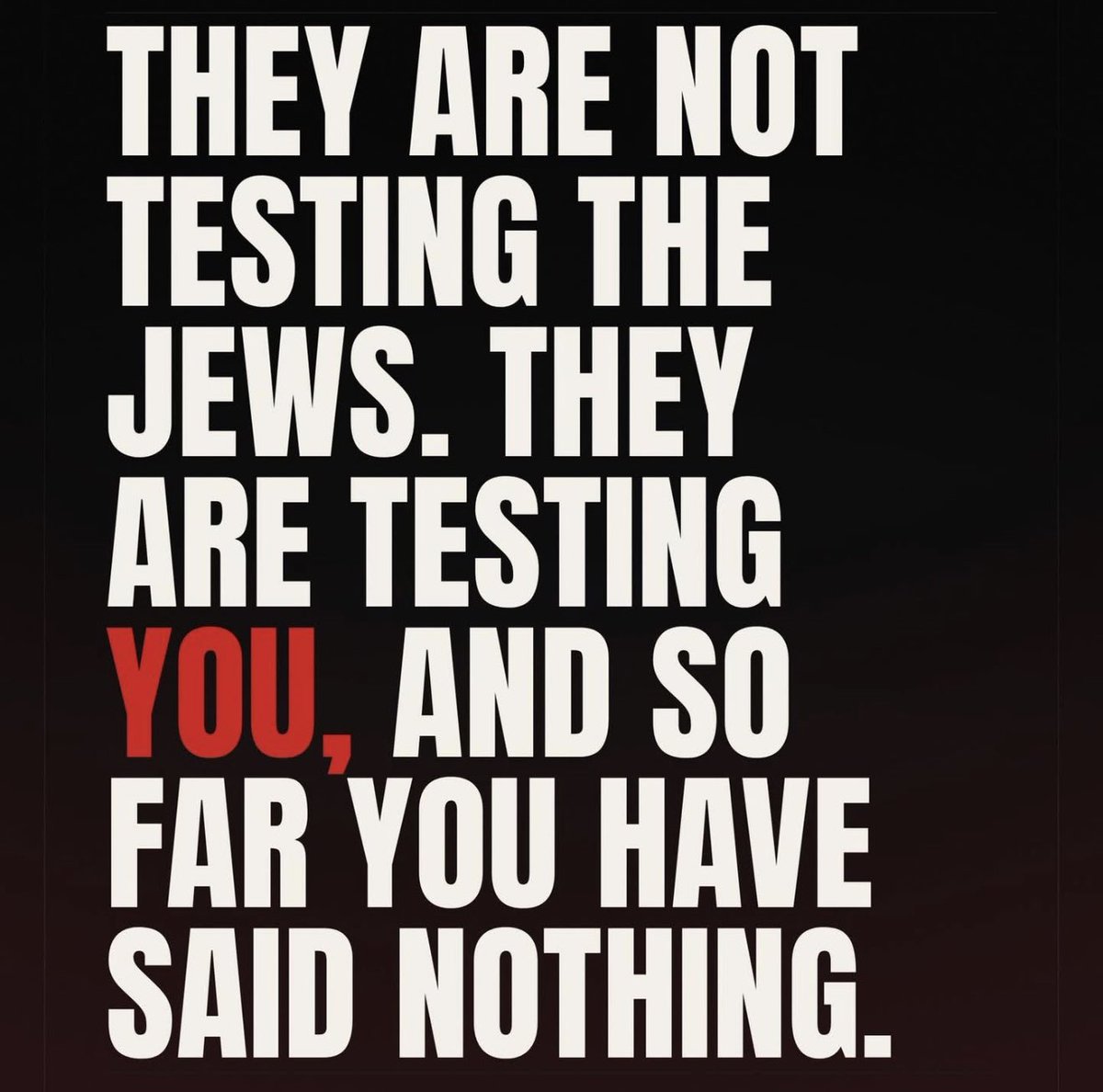 ncole_r's tweet photo. Don't be a fool! 

The West is failing the test! https://t.co/RV4E5ZtmpS