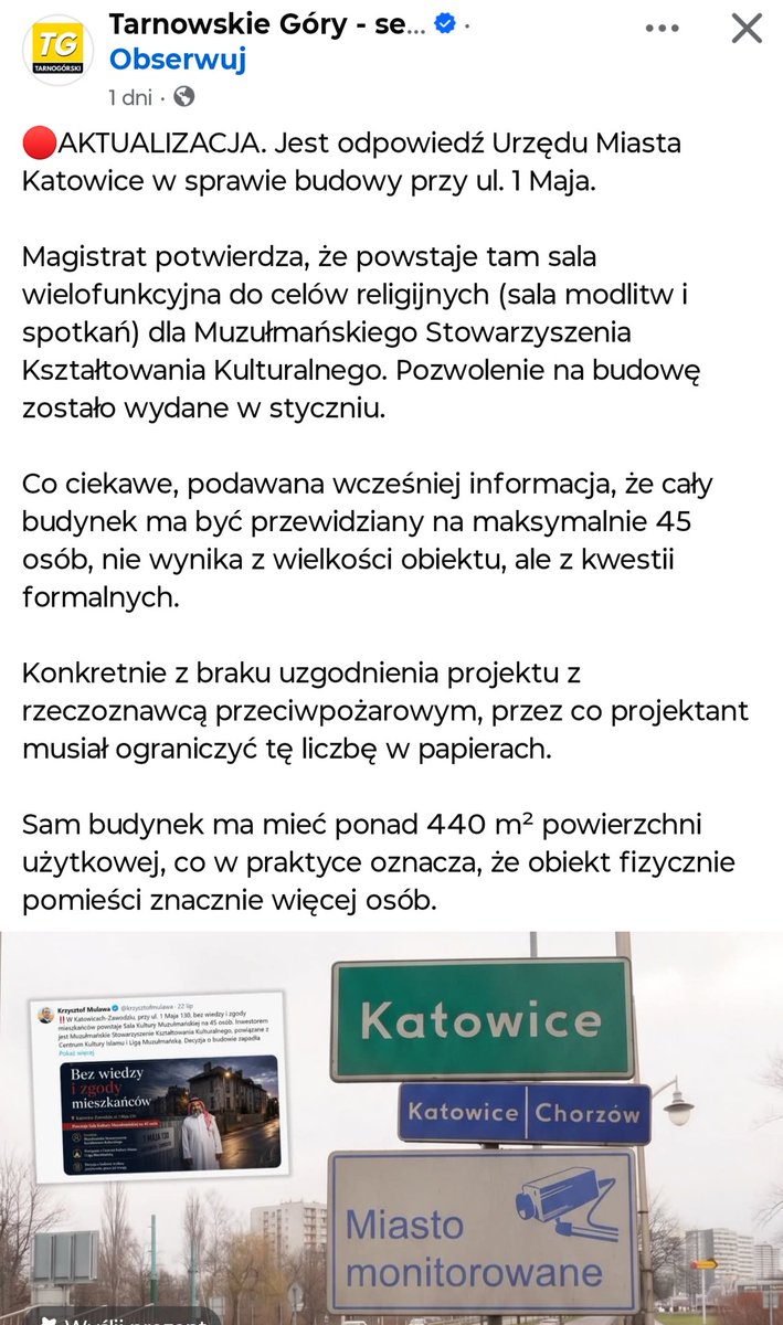 ElwerZMokrego's tweet photo. @krzysztofbosak Ostatnia linijka najważniejsza a sołtys Katowic widać ciągle zajęty testowaniem auta ... https://t.co/umEp91Hses