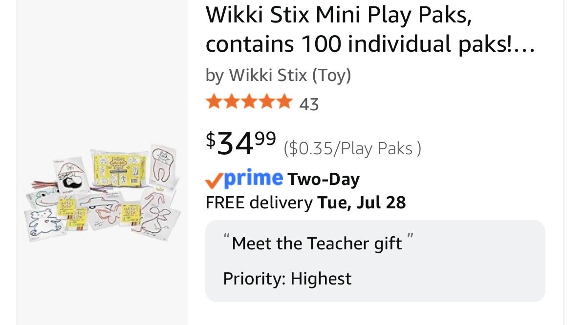 Crissy_R1054's tweet photo. Still hoping for a donor to make my day and take these one item off my list! 🤞🙏

Please help this Special Ed teacher. I plan to use these throughout the year. It’s seriously a year investment! 
#clearthelisttx #clearthelist 

https://t.co/1u0JiJKhpl https://t.co/AkHqlPkn1d