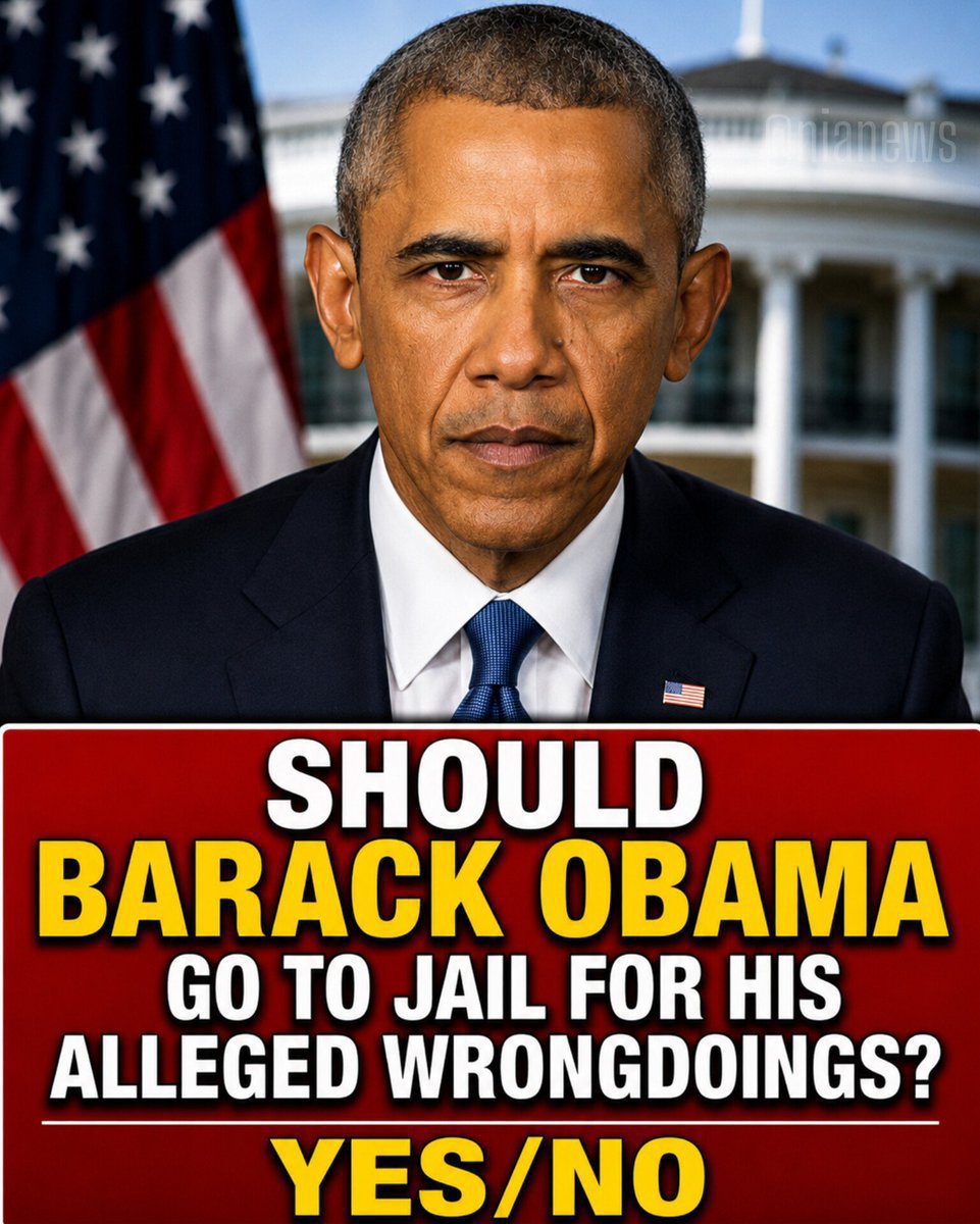 vankaTrump3's tweet photo. Should Barack Obama in jail for his wrongdoings?
🅰️Yes
🅱️No
What's your thoughts on this? https://t.co/fD2HIW8COk