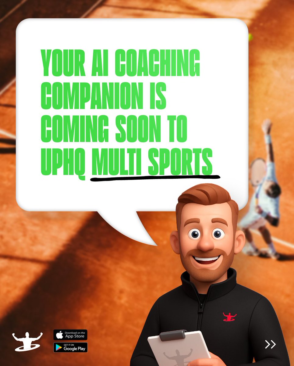 UPHQMultiSport's tweet photo. Something game-changing is on the way... 👀
The AI Coaching Companion is coming soon to UPHQ MultiSport. Get ready for instant coaching support, smarter planning, and endless ideas 🏈🏉🏀🏑🏐⚾️🏏🤾🏻
#CoachSmarter #SportsTech #AI #MultiSport #PlayerDevelopment https://t.co/X4NMUaf4D3