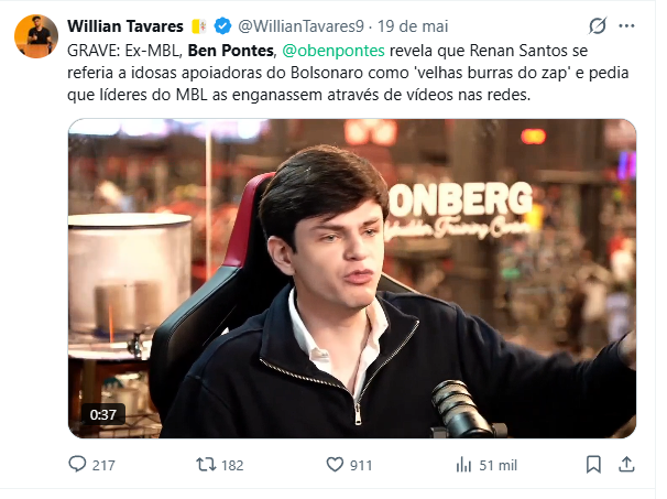 Dom_PedroBR's tweet photo. @flaviogordon Esse sujeito é igual OU PIOR que o Lula ta. 

E os seguidores desse sujeito também! https://t.co/UCey2sgpOm
