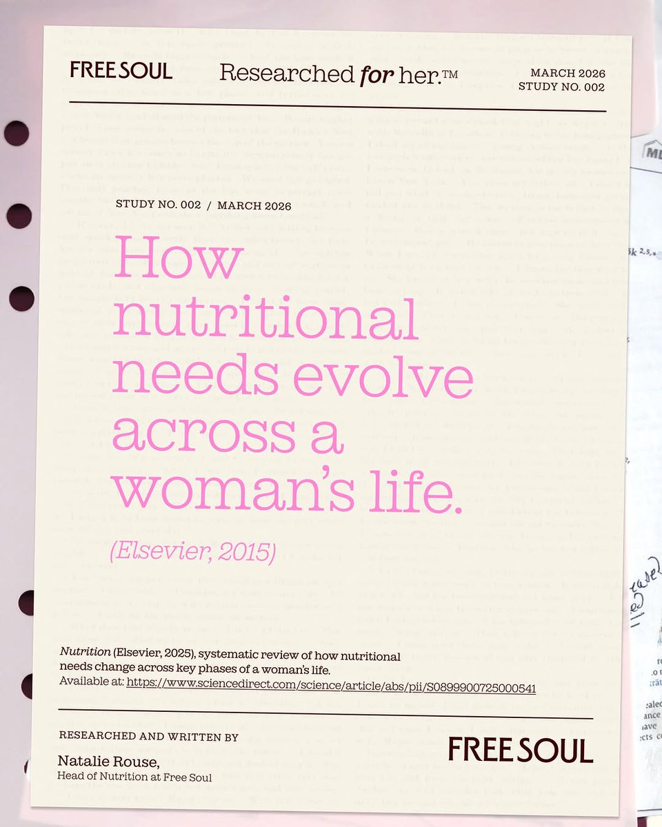 freesoul12xa's tweet photo. Women’s nutrition needs change throughout life - from puberty and fertility to adulthood and menopause. 🤍

Supporting these natural shifts with the right nutrients can help maintain energy, bone health and long-term wellbeing.

Throughout March we’ll... https://t.co/H6X3MPi3uy