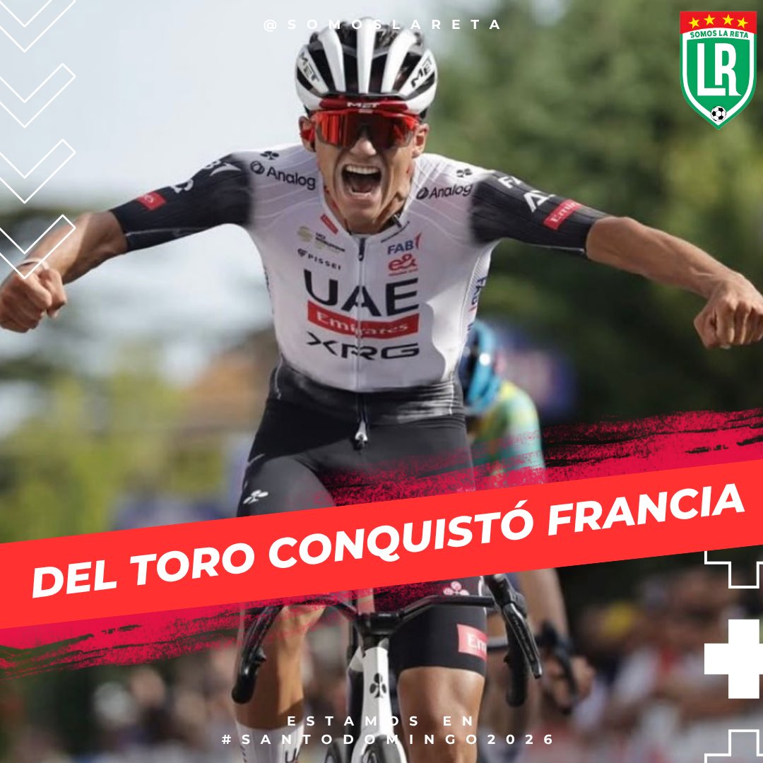 SomosLaReta's tweet photo. ¡OUI OUI, DEL TORO! EL MEXICANO SUBE AL PODIO DEL TOUR DE FRANCIA 🚴🥳🇲🇽 

El ciclista mexicano Isaac del Toro hizo historia al finalizar en el tercer lugar de la clasificación general del Tour de Francia 2026, convirtiéndose en el primer mexicano en subir al podio de la https://t.co/0E28ID5y3c