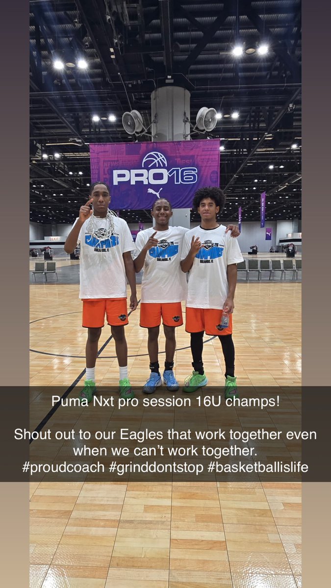 coachjermaineb4's tweet photo. Puma Nxt pro session 16U champs! 

Shout out to our Eagles that work together even when we can’t work together. 
#proudcoach #grinddontstop #basketballislife https://t.co/fk84U49i6P