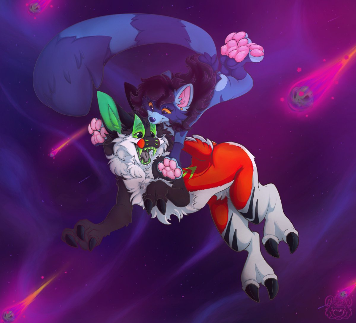 RAMESATURN's tweet photo. Ataque para @DesignsKima y @MachaStudio_

 https://t.co/sk5hGZ9rCD y https://t.co/kwriMNuAIg 

#furry #furryart #furryfandom #artfight2026 #artfightㅤ https://t.co/YzL1rK0dME