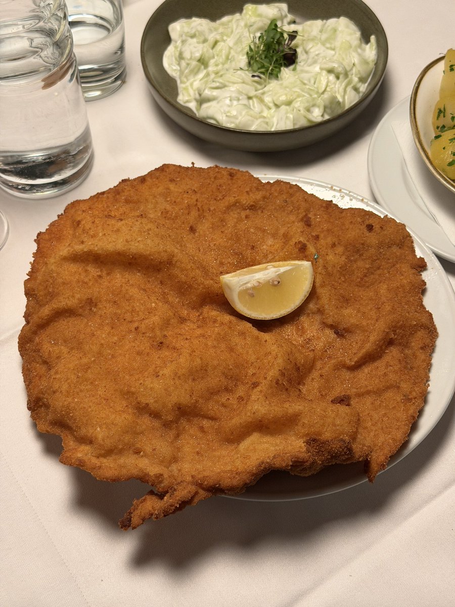 Elliot_MLG's tweet photo. Went to worlds most renowned schnitzel restaurant. Had to book over a month in advance🥵 https://t.co/gTDJi6dyQr