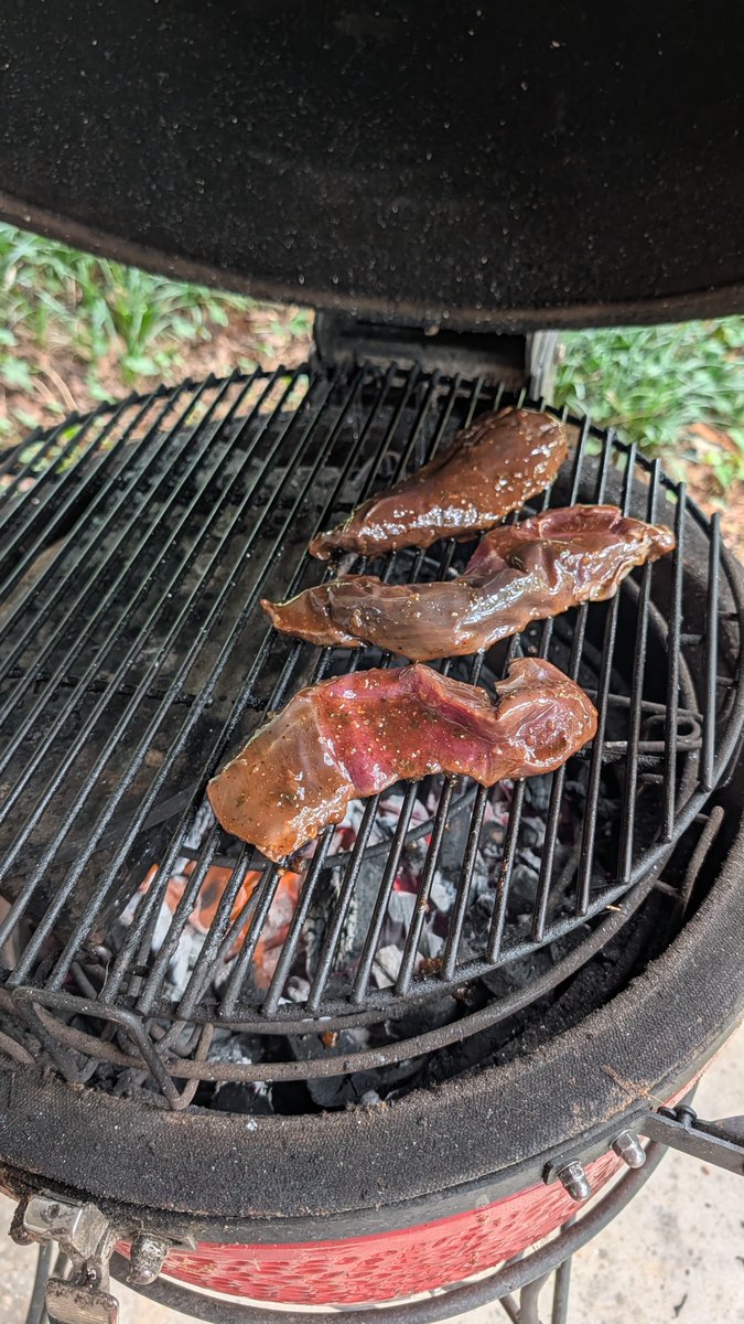 The171Hitman's tweet photo. Deer tenderloin courtesy of my 300 blackout suppressed. And some wings.
#KamadoJoe #CleanEats https://t.co/p705sjTjV6