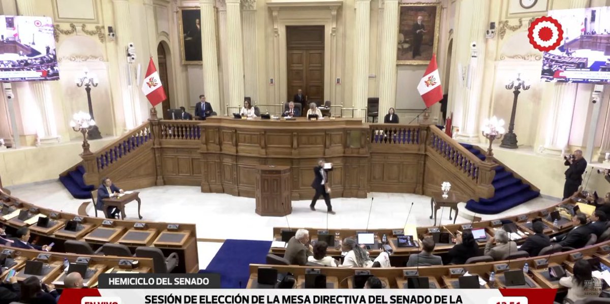 cviguria's tweet photo. Senador Andrés Luján (Juntos por el Perú) esta vez sí mostró su voto. https://t.co/4anbATqdq8