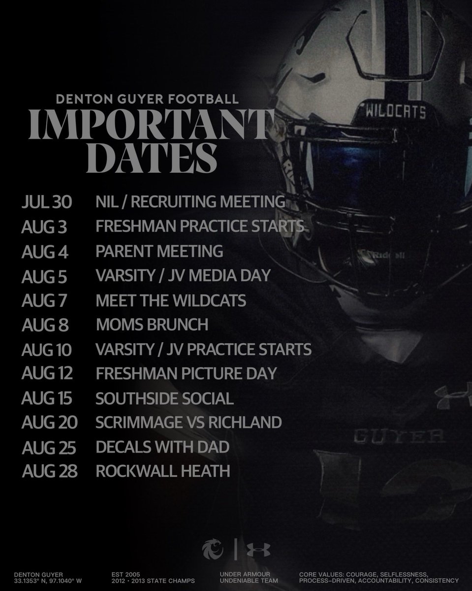 DentonGuyer_FB's tweet photo. Save the dates 🗓️

#Southside | #DifferentBreed https://t.co/XCQVDYDjVh
