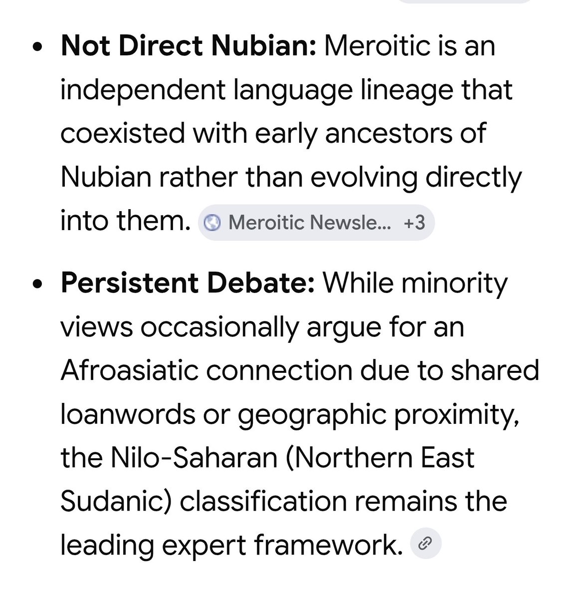 SeanPong_'s tweet photo. @__AbuBaker__ The language spoken by the people of Kush was not a Nubian language. They languages &amp; people co-existed when Nubians began moving into the Kushite Empire but they are separate languages. They are not different because of time. They have always been separate from each other. https://t.co/XzubPyw3BD