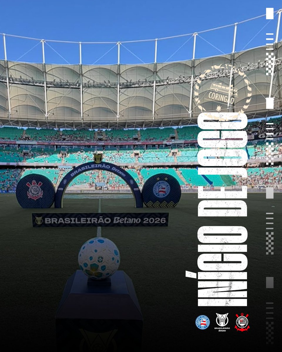 Corinthians's tweet photo. 1T | 00 min: ROOOOOOOOOOOOOOOOOOOOOOOLOOOOOOOU A BOLA NA FONTE NOVA! 🏴🏳️

🎶 VAI PRA CIMA, CORINTHIANS! 🎶

#BAHxSCCP (0-0)
#VaiCorinthians https://t.co/8PJplSrVyu