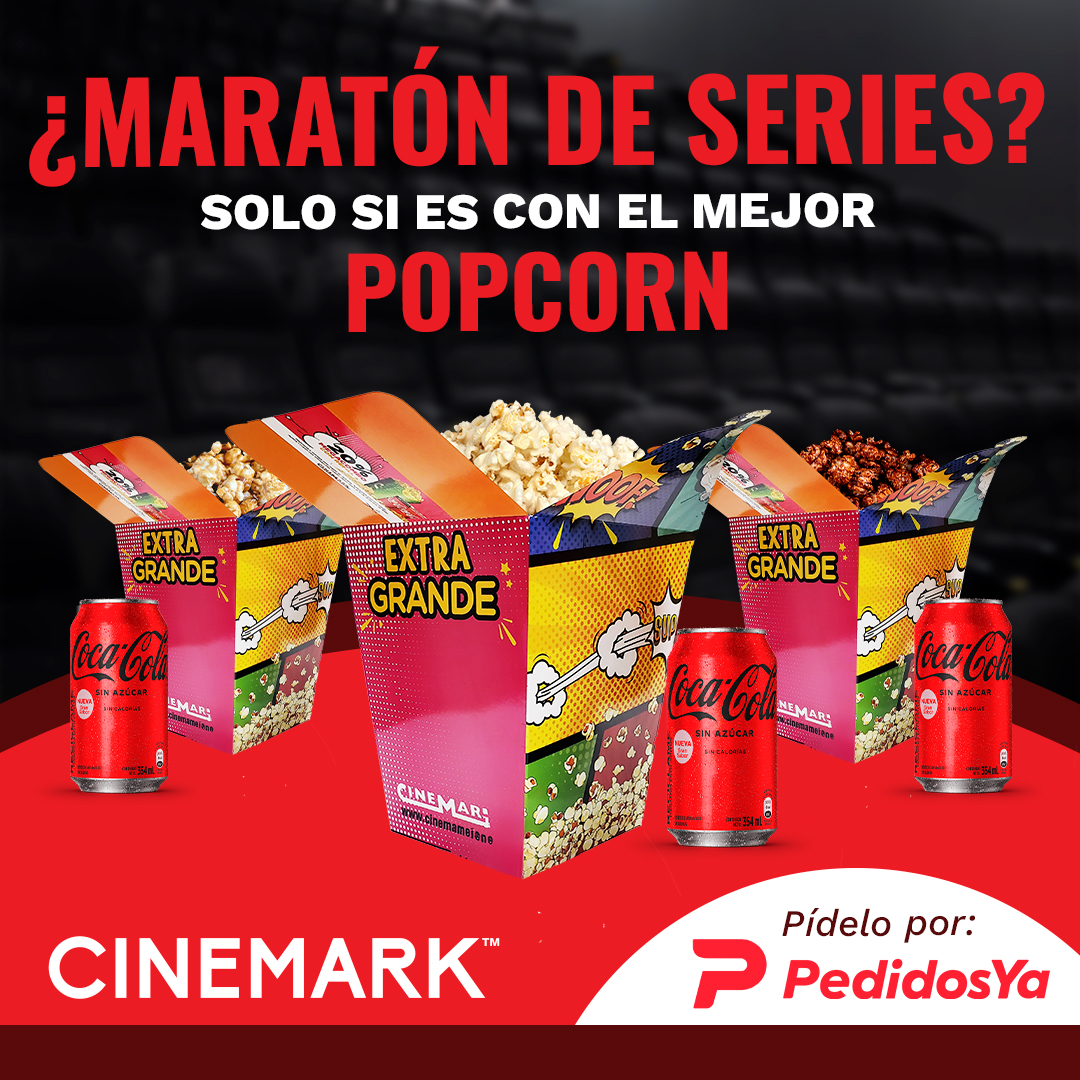 CinemarkPA's tweet photo. 📺 ¿Maratón de series este fin de semana? 🍿

Que no falte el protagonista de cada episodio: el popcorn de #Cinemark. 

📲 Realiza tu pedido por #PedidosYa y disfruta sin salir de casa. 🚀 

#Dulcería https://t.co/NKbDCKwjCn