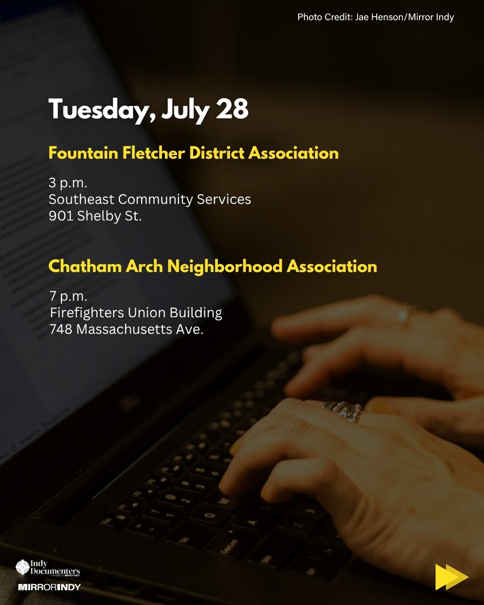 indydocumenters's tweet photo. Each week, dozens of meetings are held across the city in which decisions are made that can directly affect you. Whether it's discussing petitions for proposed data centers, neighborhood updates or school district changes, Indy Documenters are there to take record of it all. https://t.co/h4soDeSveV