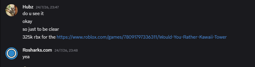blackanime0r's tweet photo. I didnt scammed
i sold the game not the revenue
that robux was made before he buy it
and aslo he didnt said anything about it before the deal
he dmd me after two days https://t.co/nd87KGOosy