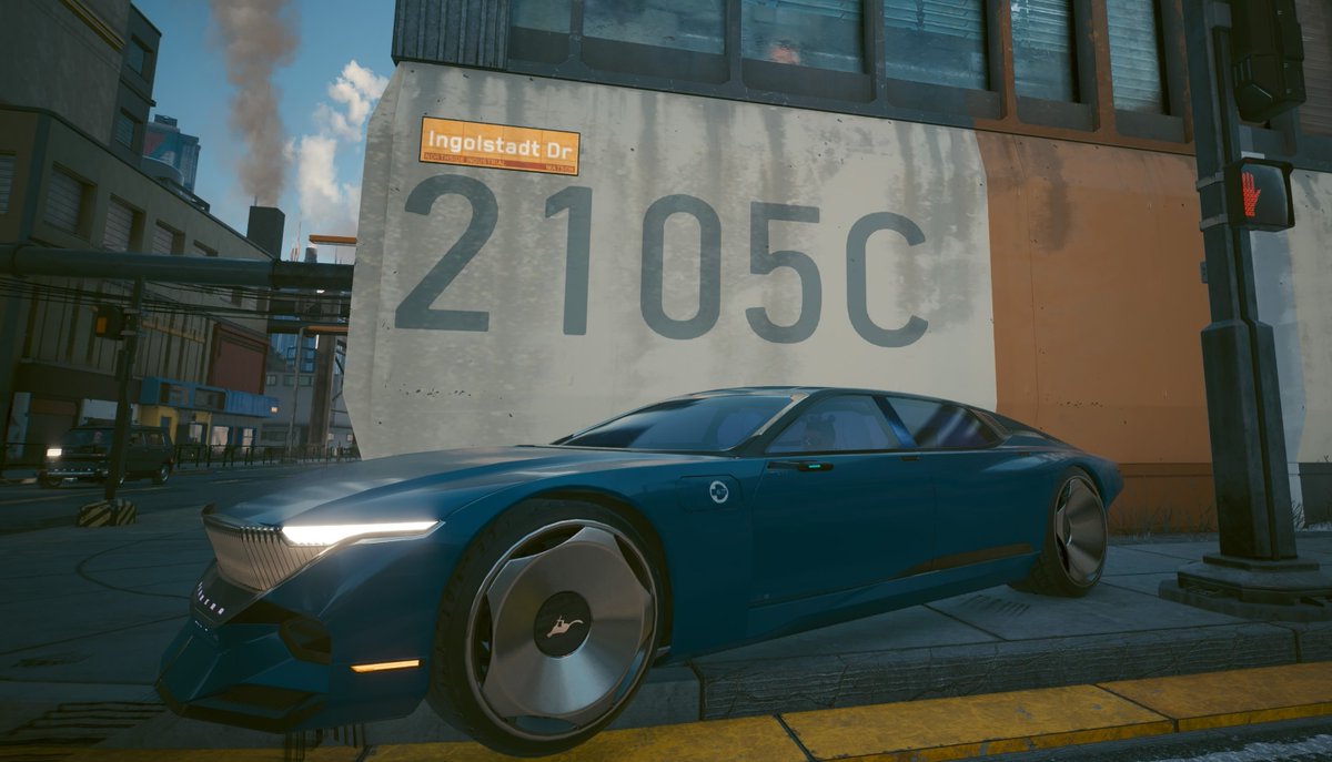 any_nerd's tweet photo. #Cyberpunk2077
To me the Herrera Outlaw GTS is very Audi
So i took it to
Ingolstadt Drive😂 https://t.co/70i091oamA