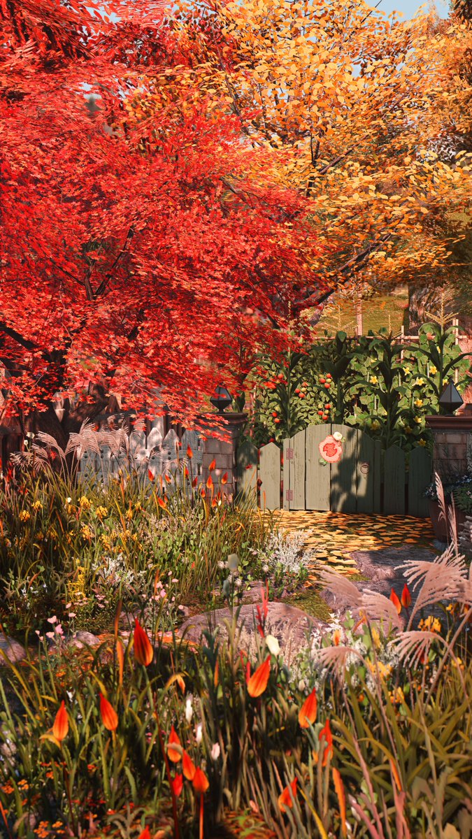 SKDXIV's tweet photo. Finally got around making one small yard of my own 🌻🪴
#FF14ハウジング #FF14Housing https://t.co/UbG1SeO0yR