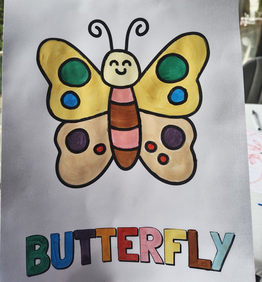 ta_naughty's tweet photo. @DeputyGrocott Very eclectic mix - quite like my brain. Carnival lost property, colleagues baby shower painted picture, sorted the willow and grateful for the rain 😁 https://t.co/GwdlyT53By